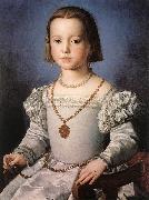 BRONZINO, Agnolo Bia, The Illegitimate Daughter of Cosimo I de  Medici oil painting artist